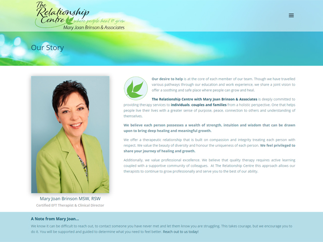 website - Mary Joan Brinson, Therapist